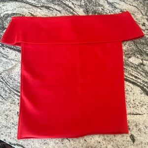 Zara off the shoulder knit top